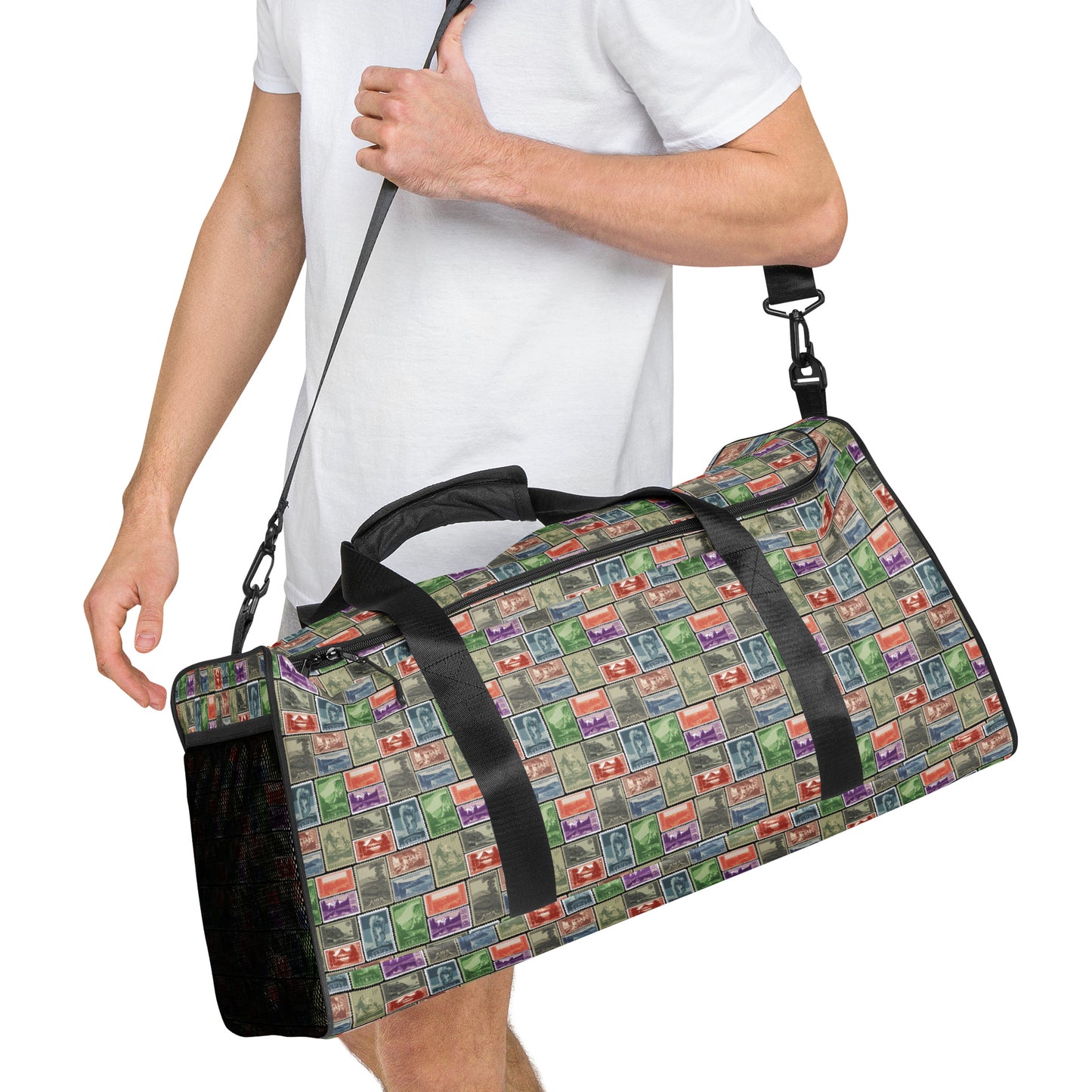 National Park Vintage Postage Stamp Duffle bag