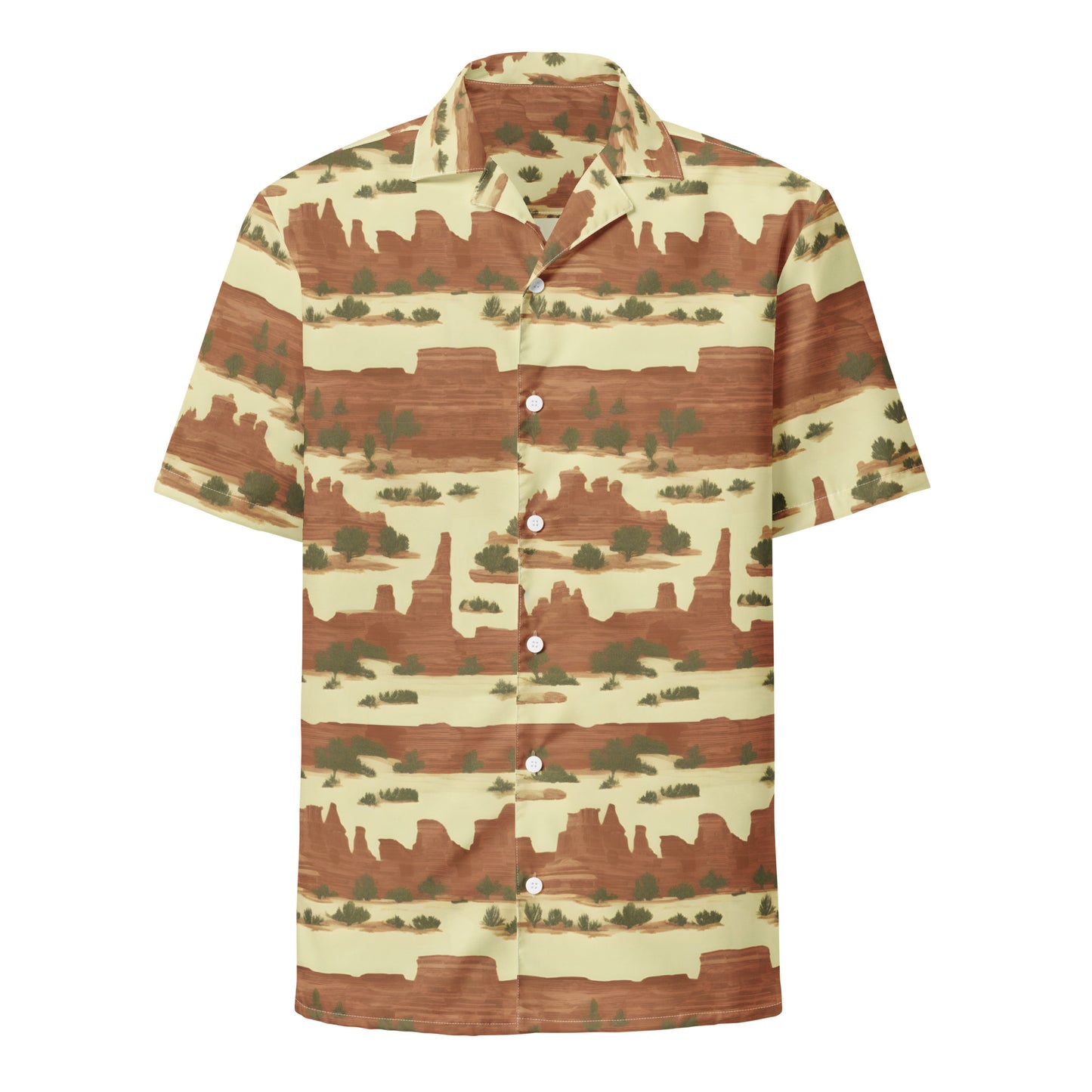 Canyonlands National Park Toile Stripe  Unisex button shirt