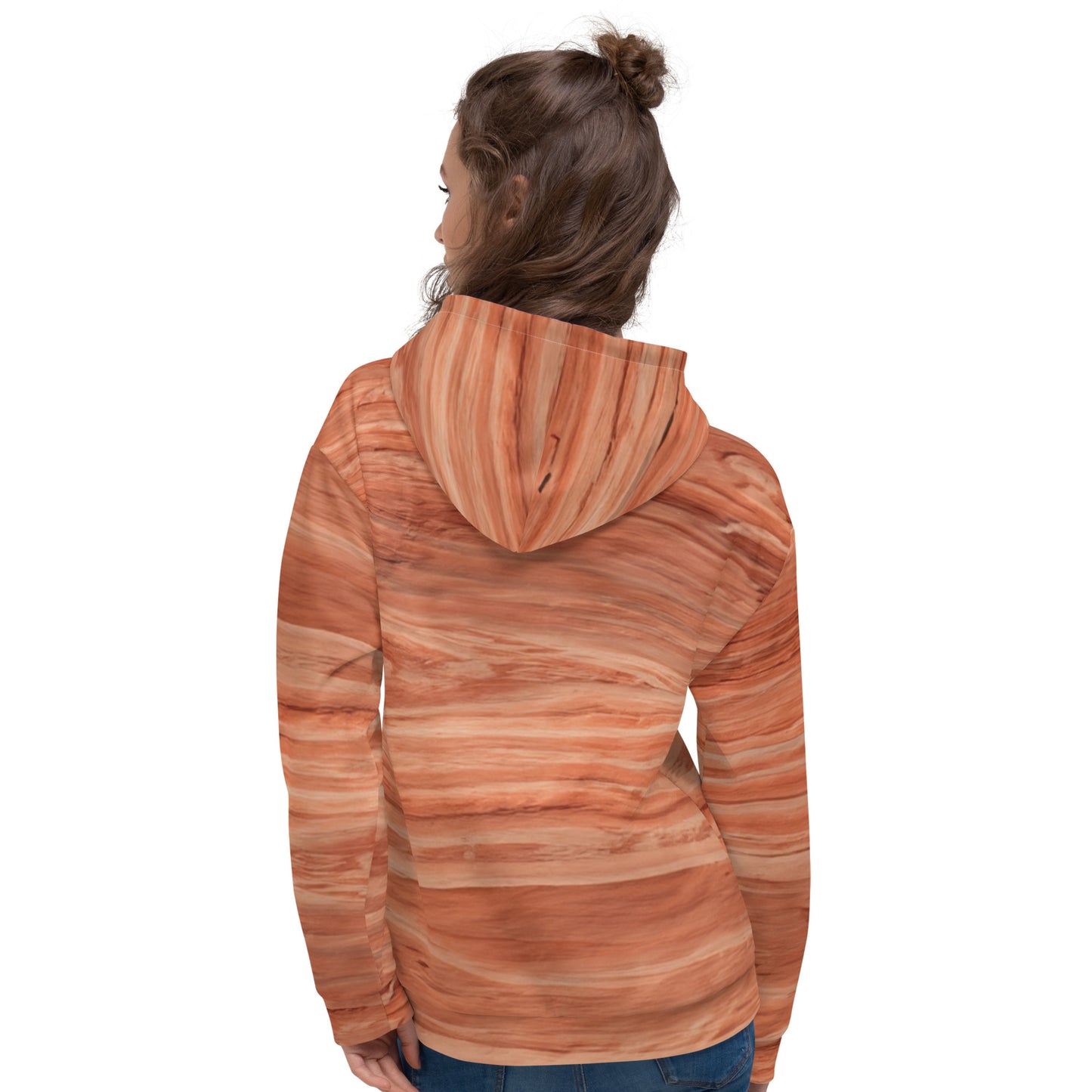 Canyonlands All Over Sandstone Grain Unisex Hoodie