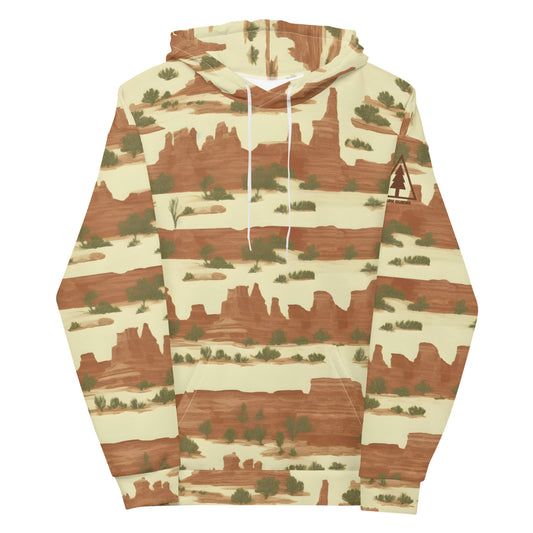 Canyonlands National Park Toile Stripe Unisex Hoodie