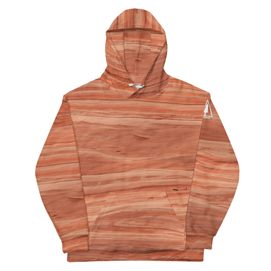 Canyonlands All Over Sandstone Grain Unisex Hoodie